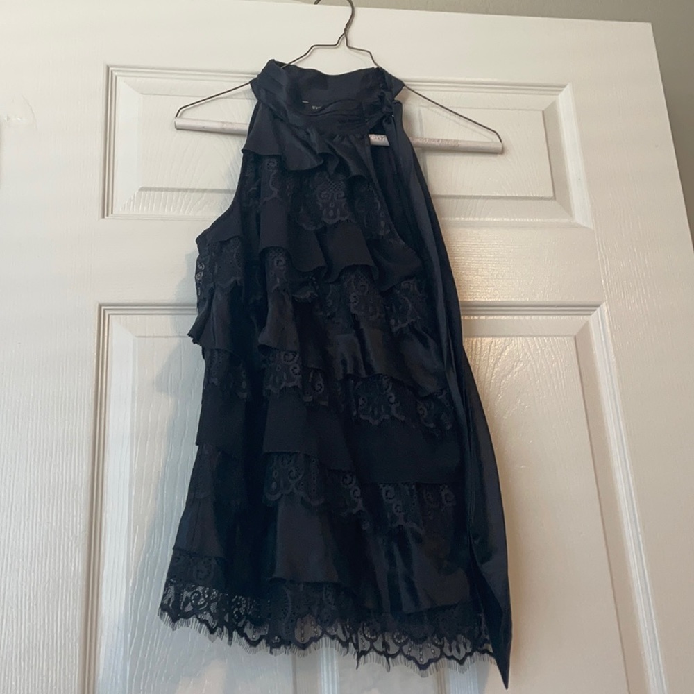 Black lace shirt